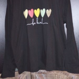 Black 'Be Kind' Kids Shirt
